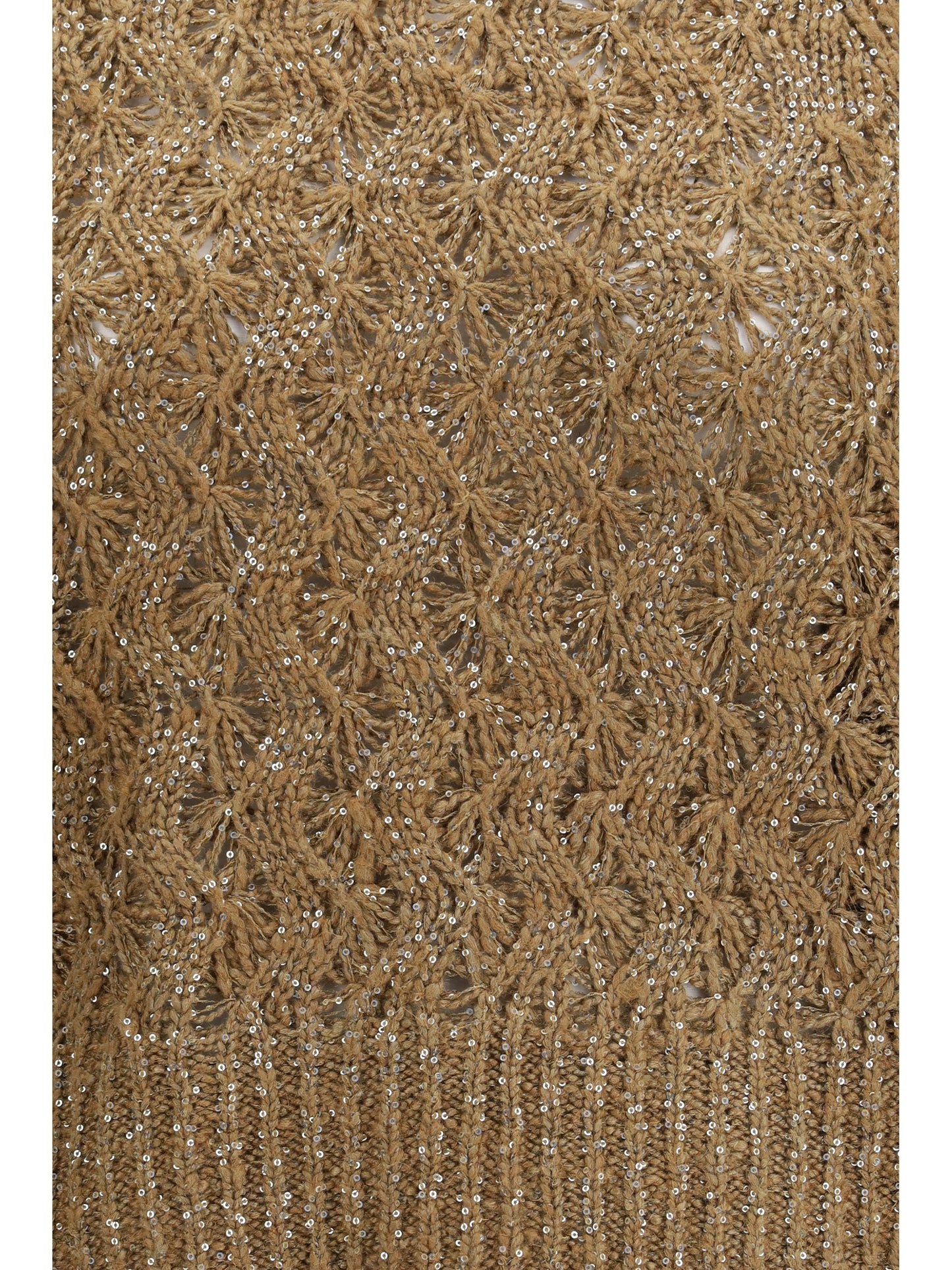 Open-Knit Sweater Sesame/Camel