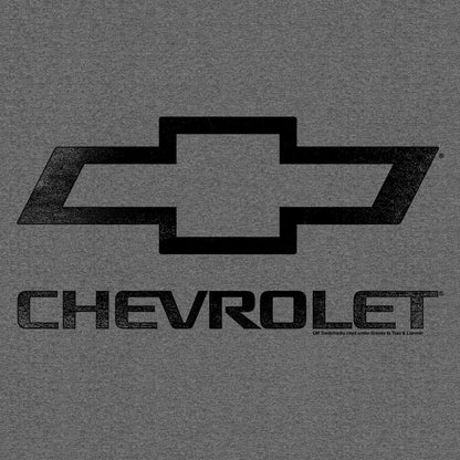 Faded Chevrolet Bowtie Car Logo T-Shirt - Graphite Heather