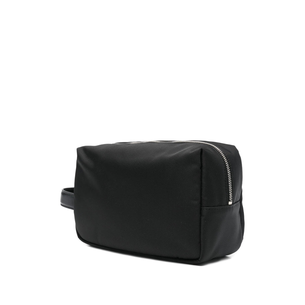 Wash Bag Leather Black