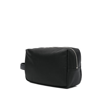 Wash Bag Leather Black