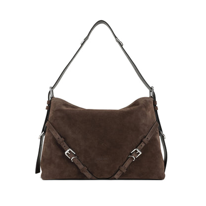 Shoulder Bag Calf Leather Brown