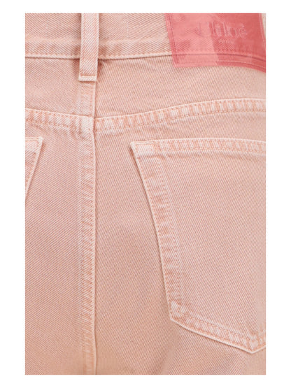Straight-Leg Jeans Timid Pink