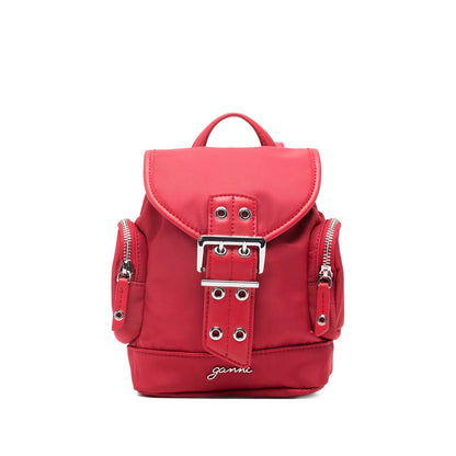 Red Bag With Adjustable Shoulder Straps