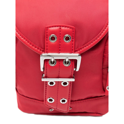 Red Bag With Adjustable Shoulder Straps