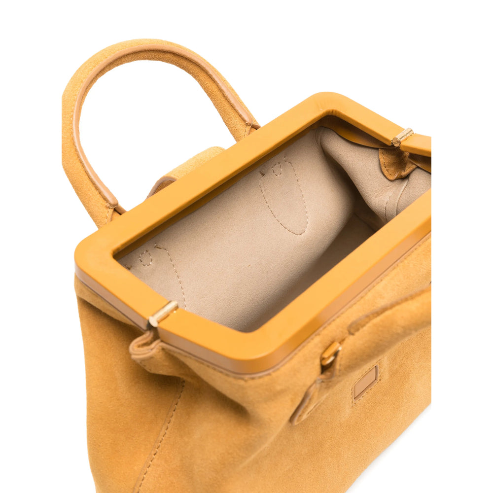Yellow Top Handle Handbag