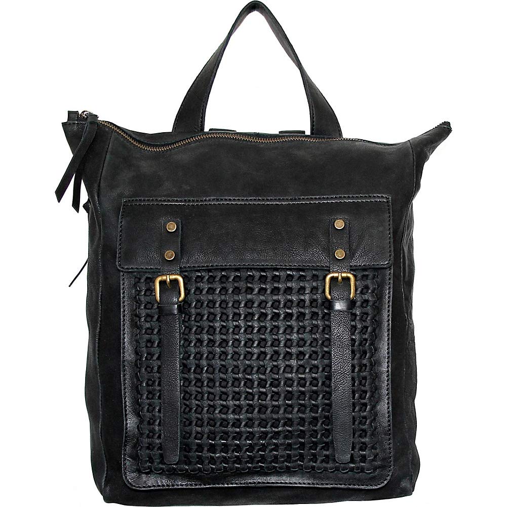 Suzanna Leather Backpack in Black