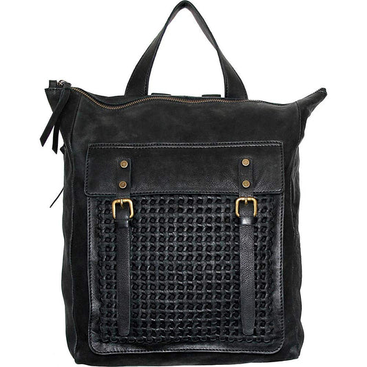 Suzanna Leather Backpack in Black