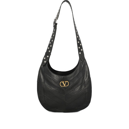 Shoulder Bag Black Nappa Leather