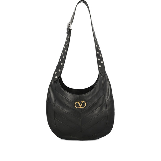 Shoulder Bag Black Nappa Leather