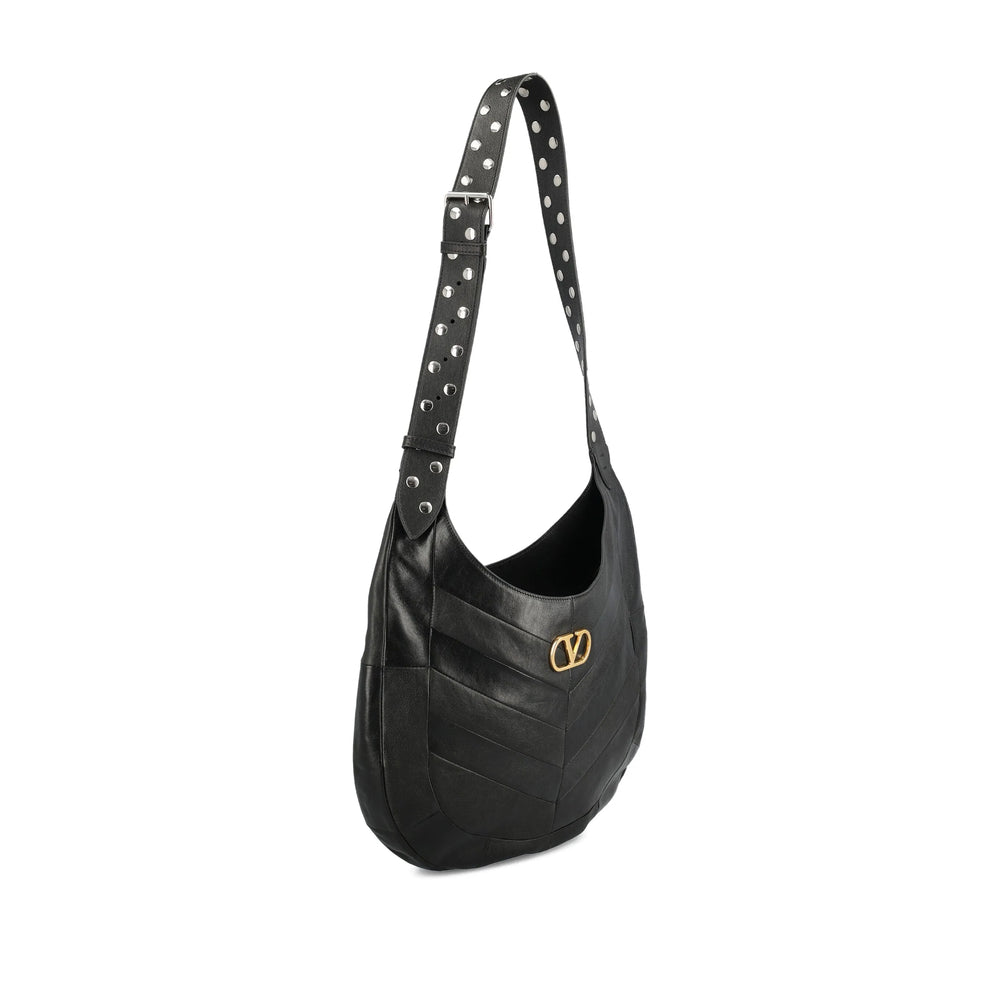 Shoulder Bag Black Nappa Leather