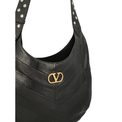 Shoulder Bag Black Nappa Leather