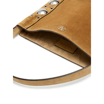 Bag VLogo Signature Brown Calf Suede