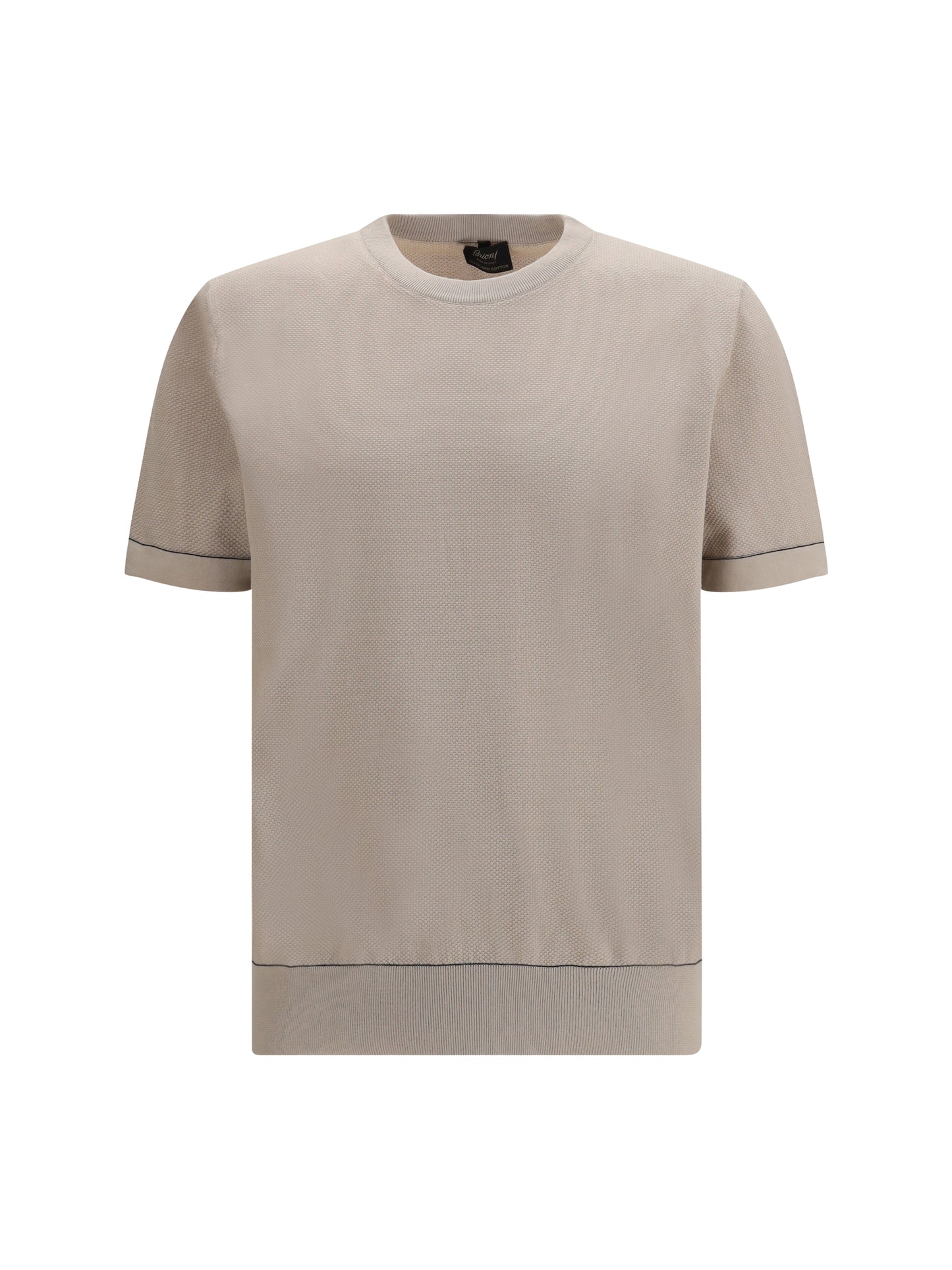 Crew-Neck T-Shirt Sand/Navy