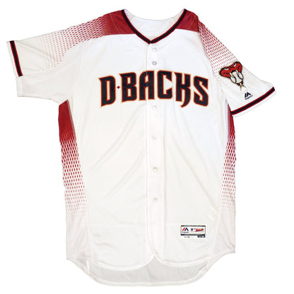 Majestic Men's MLB Arizona Diamondbacks Authentic On Field Flex Base Jersey White