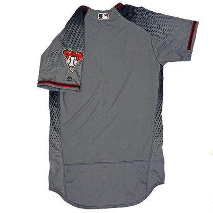 Majestic Men's MLB Arizona Diamondbacks Authentic On Field Flex Base Jersey Gray