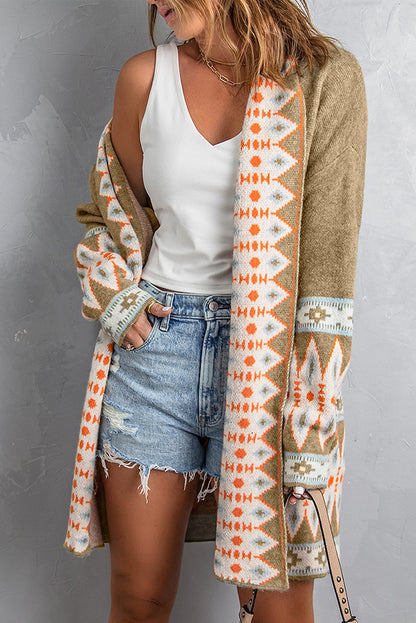 Threaded Pear Evelyn Open Front Knitted Cardigan