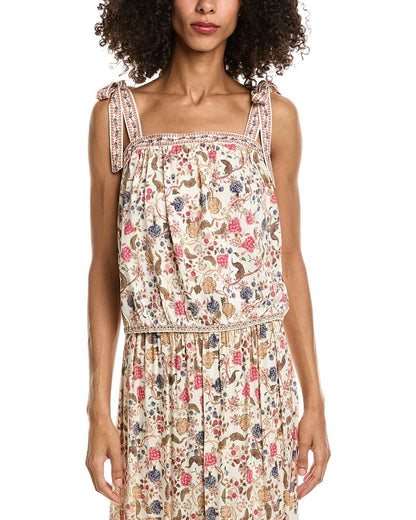 CREAM/RED FLORAL MUSE-
