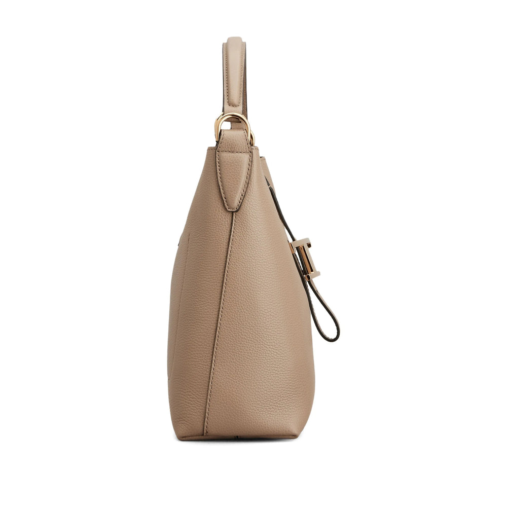 Calf Leather Top Handle Bag