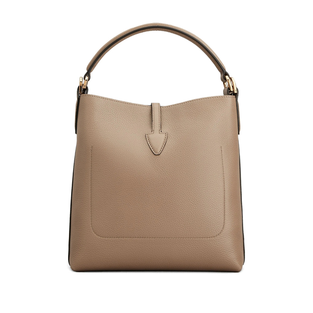 Calf Leather Top Handle Bag
