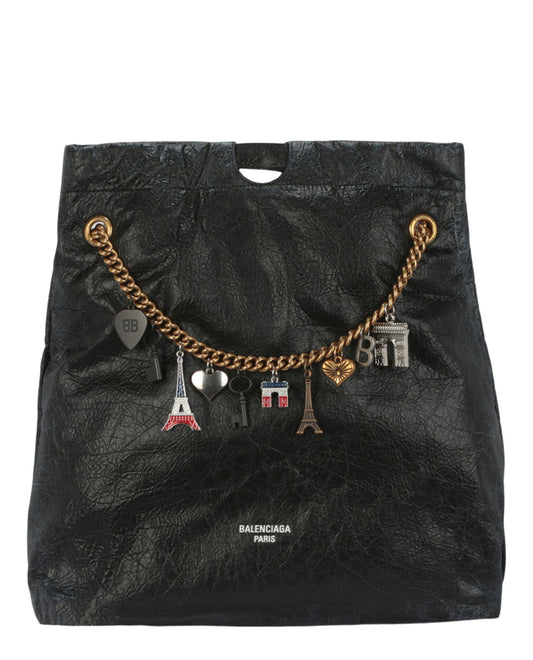 Balenciaga Crush Leather Medium Tote