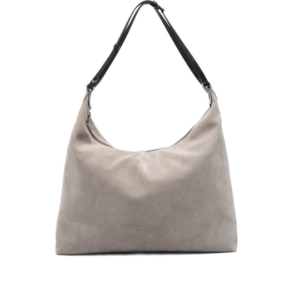 Light Grey Top Handle Bag