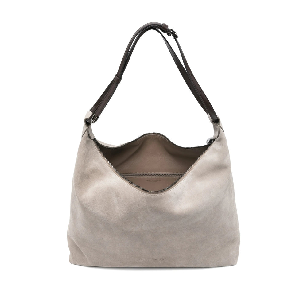 Light Grey Top Handle Bag