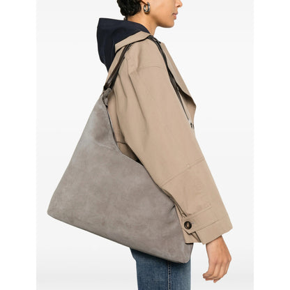 Light Grey Top Handle Bag