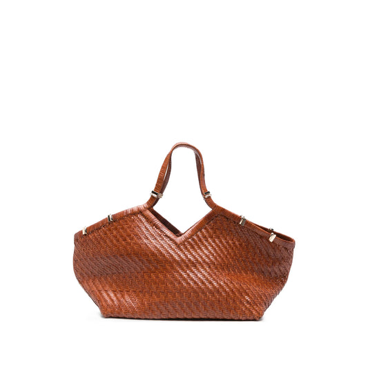 Benedetta Bruzziches Woven Brown Bag