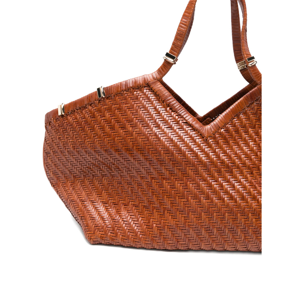 Benedetta Bruzziches Woven Brown Bag