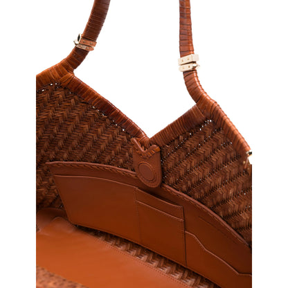 Benedetta Bruzziches Woven Brown Bag