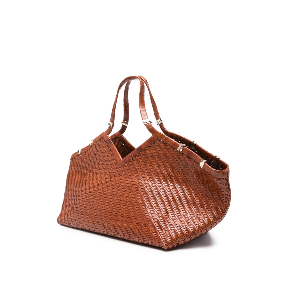 Benedetta Bruzziches Woven Brown Bag