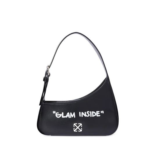 Shoulder Bag Black Calf Leather