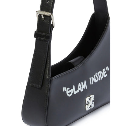 Shoulder Bag Black Calf Leather