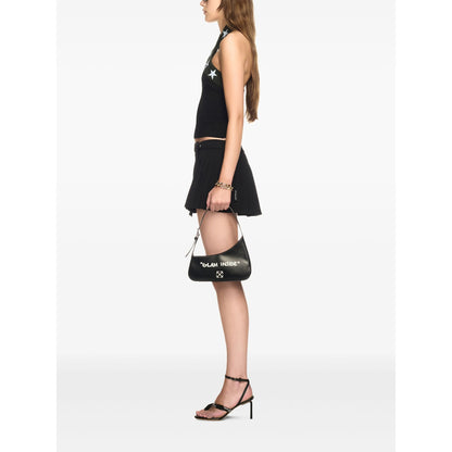 Shoulder Bag Black Calf Leather