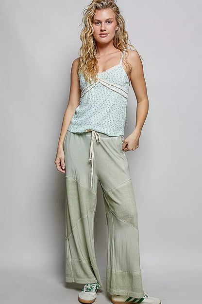 POL Floral Printed Lightweight Ribbed Knit Cami