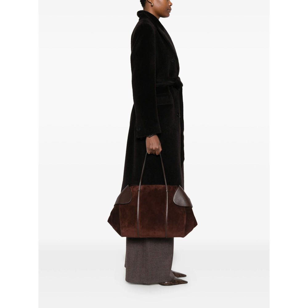 Shoulder Bag Berenices Brown Suede