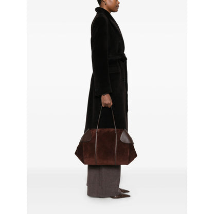 Shoulder Bag Berenices Brown Suede
