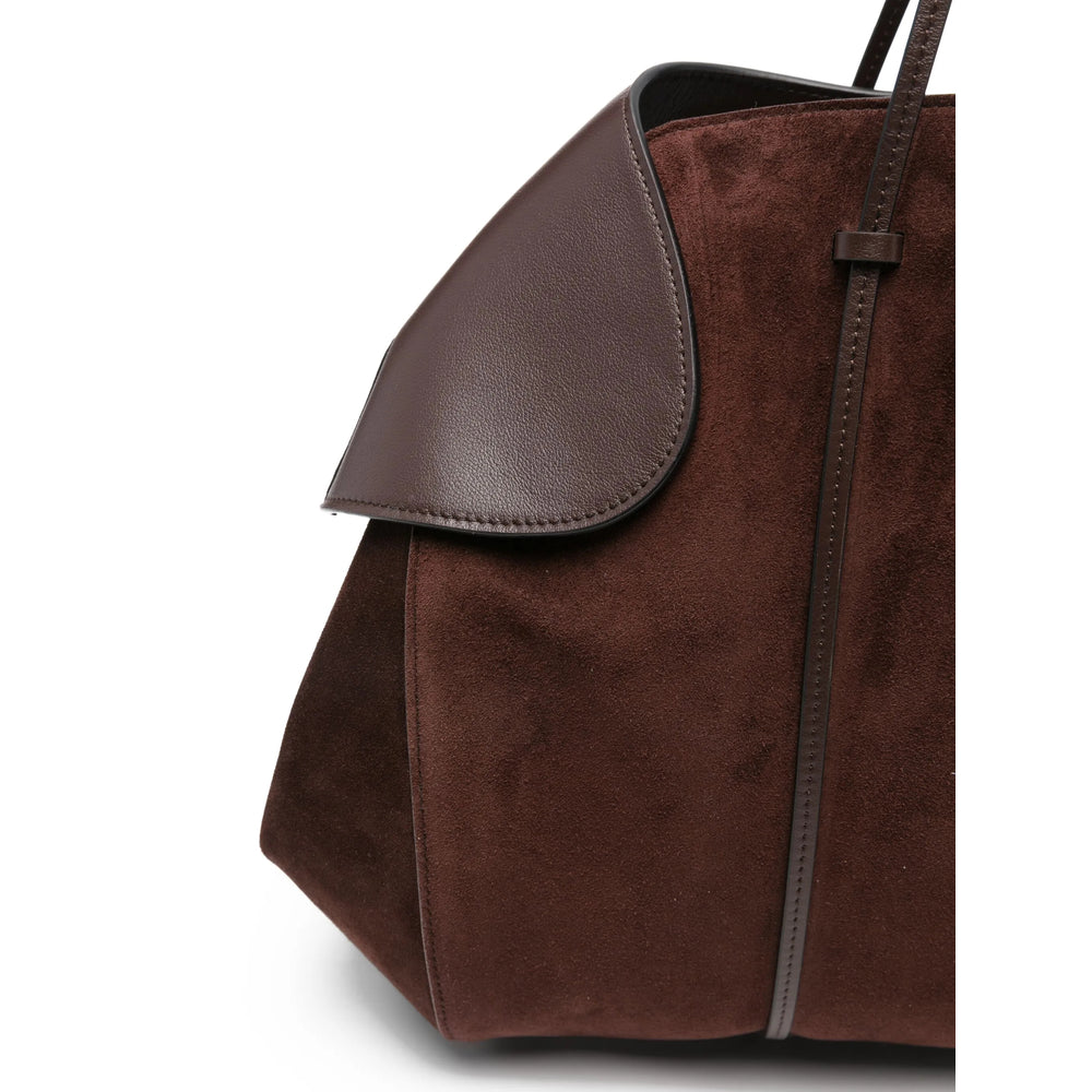 Shoulder Bag Berenices Brown Suede