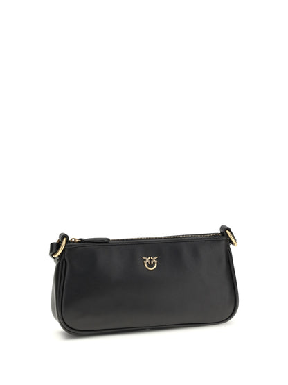 Shoulder Bag Mini Half Moon Black/Antique Gold