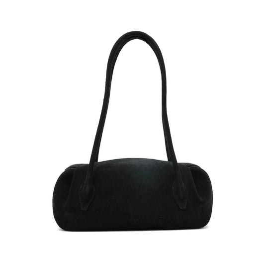 Black Top Handle Bag With Magnetic Fastening