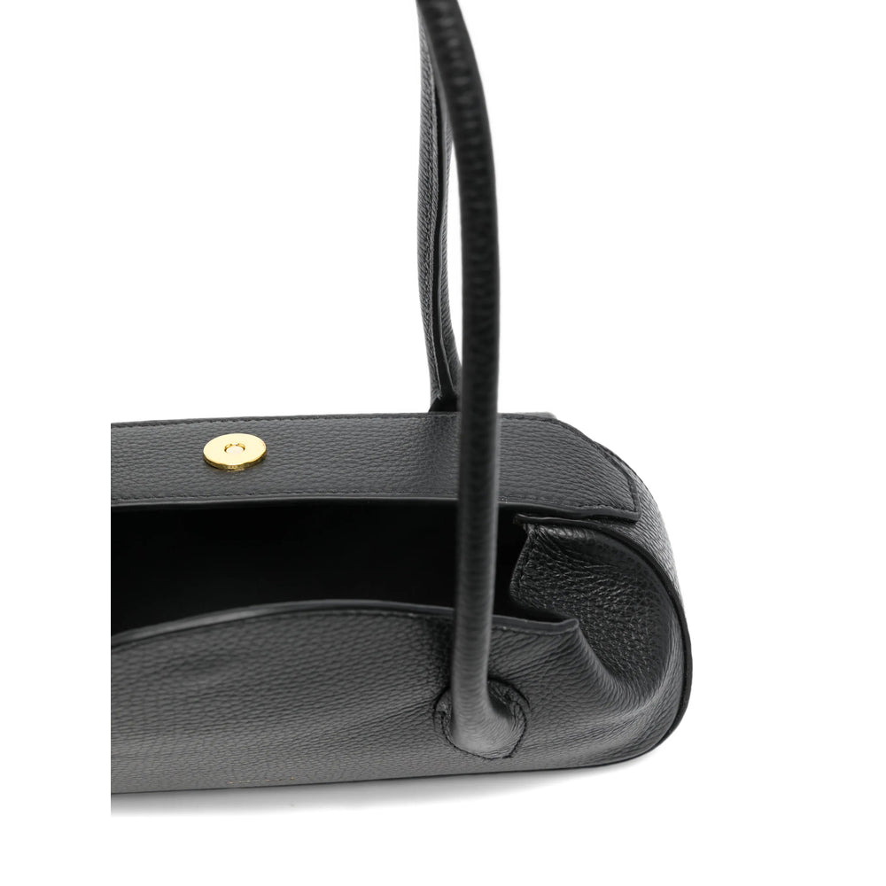 Black Top Handle Bag