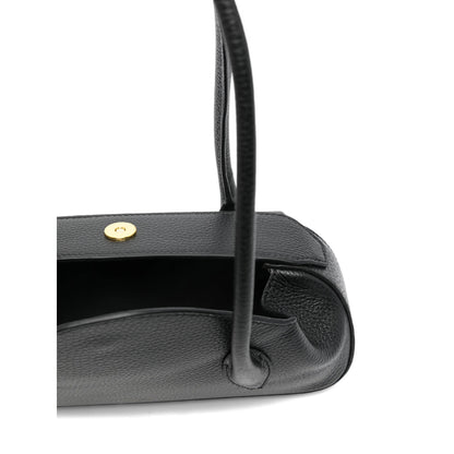 Black Top Handle Bag