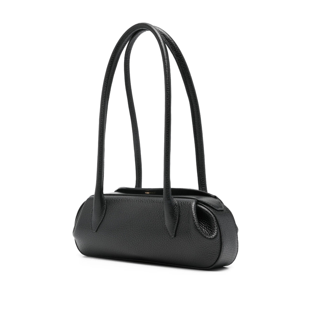 Black Top Handle Bag