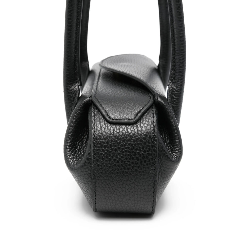 Black Top Handle Bag