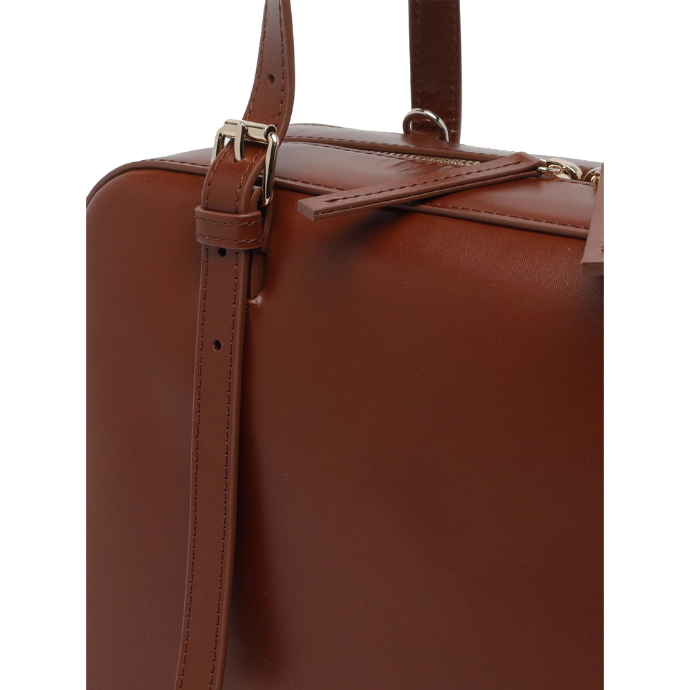 Shoulder Bag Brown Calf Leather