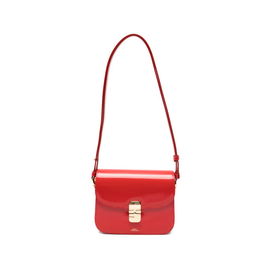 Crossbody Bag Calf Leather Red