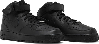 Nike Men's Air Force 1 Mid '07 'Triple Black' 2021 Sneakers