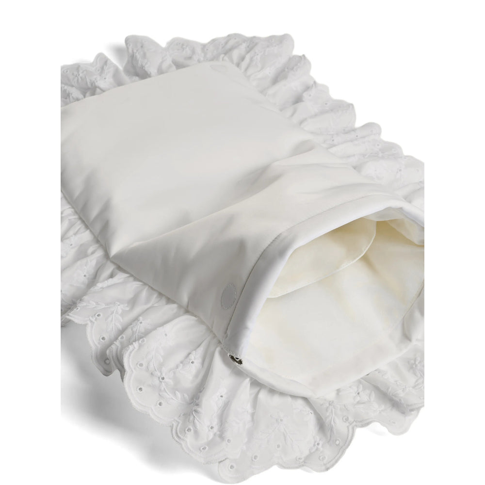 Clutch Bag Pearl-Embellished White