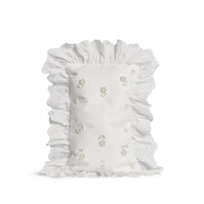 Clutch Bag Pearl-Embellished White