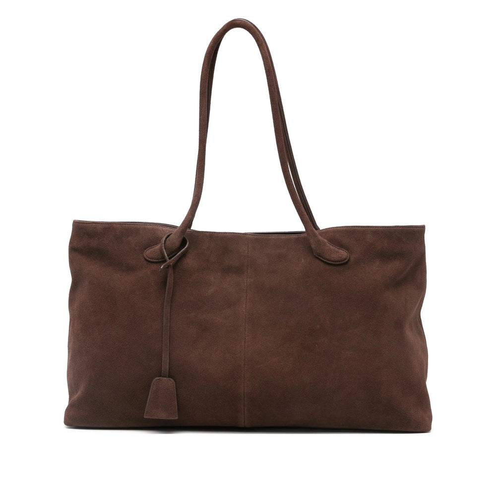 Shoulder Bag Brown Suede